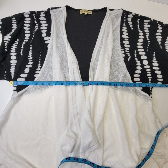 Open Cardigan Coat Jacket Top Linen Plus Size Cardigan Short Sleeve Size S - Picture 9 of 10